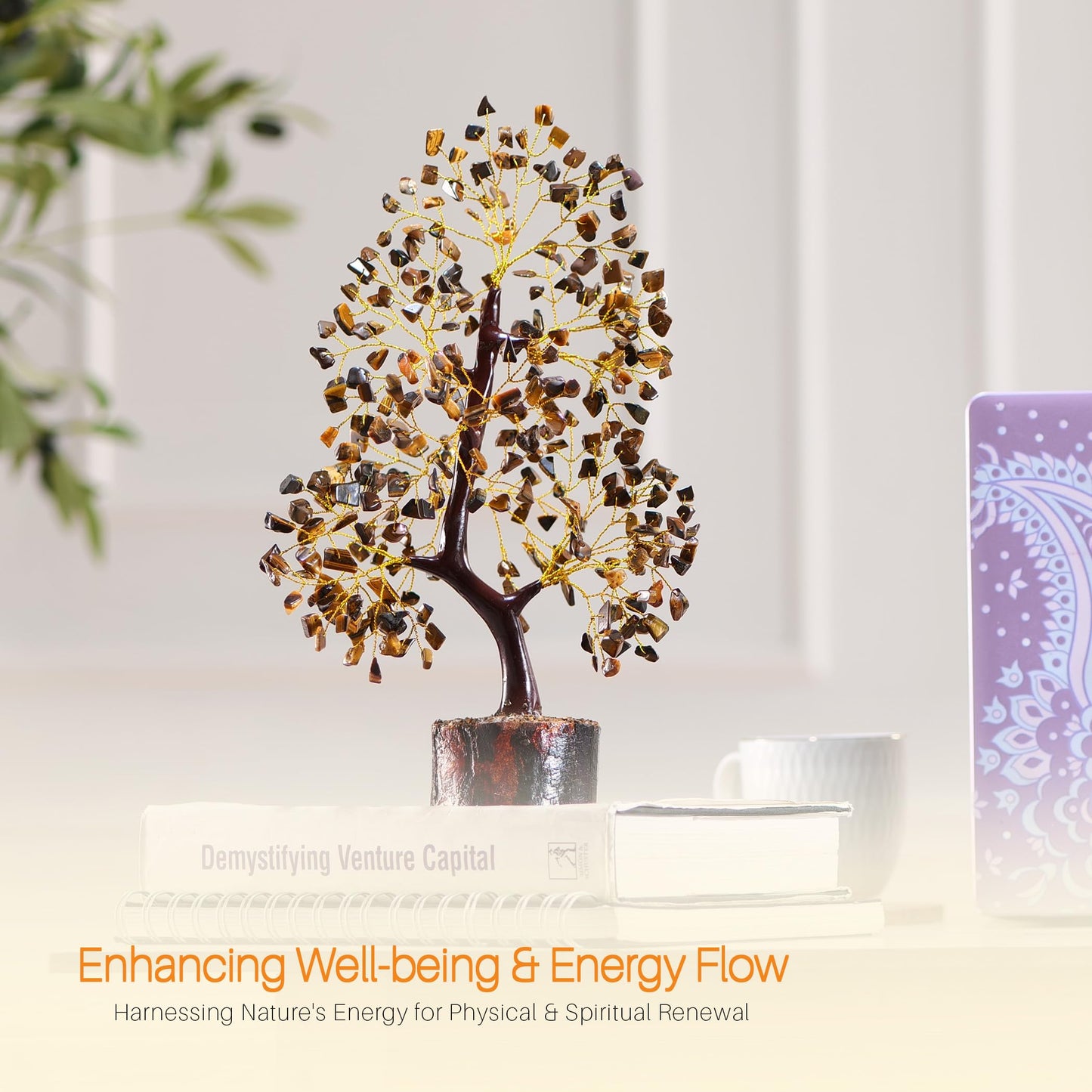 7 Chakra Tree, Crystals and Healing Stones, Chakra Tree of Life Crystal Tree for Positive Energy, Birthday Gifts for Women, Home Office Decor, House Warming Gifts New Home, Spiritual Gifts