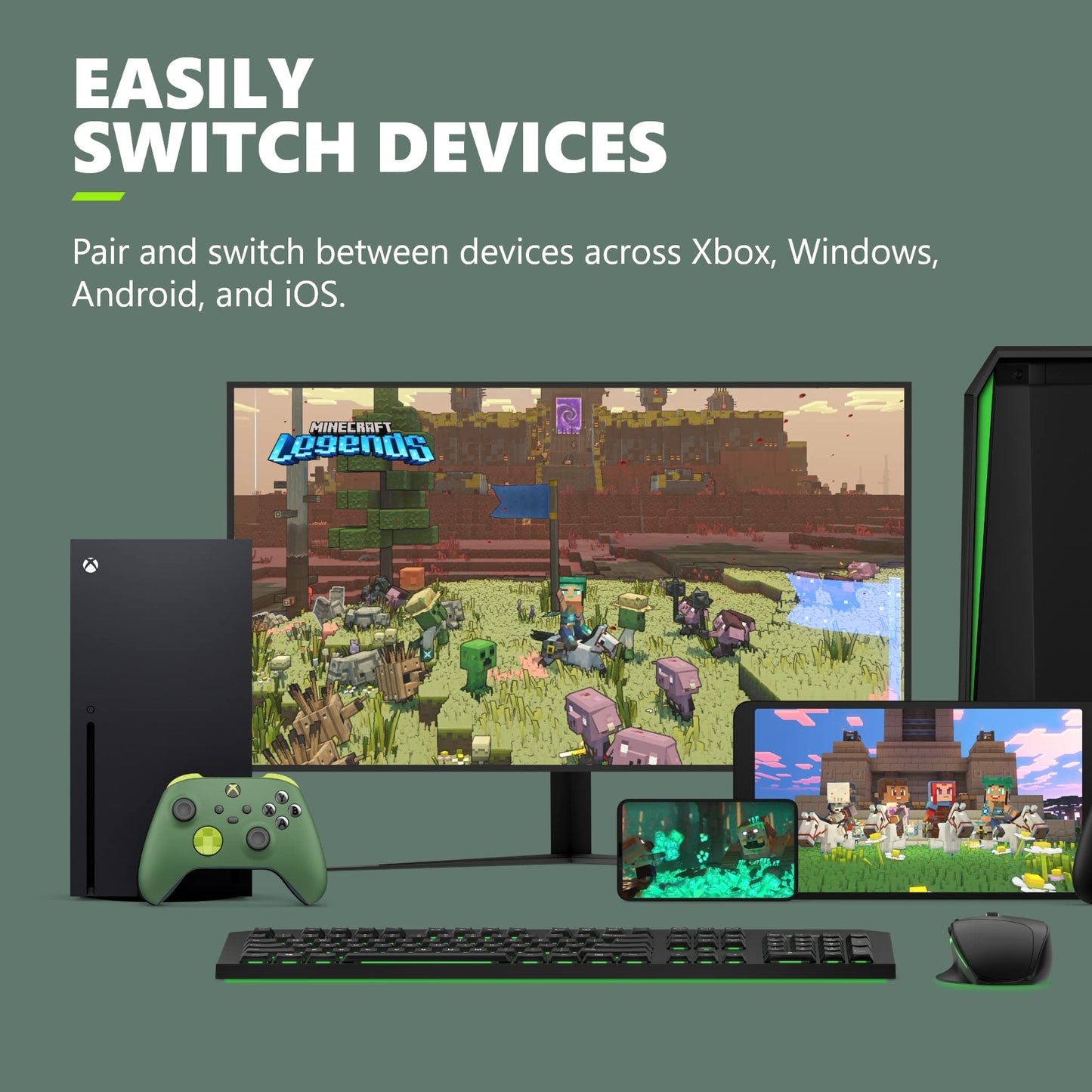 Xbox Special Edition Wireless Gaming Controller – Mineral Camo – Xbox Series X|S, Xbox One, Windows PC, Android, and iOS