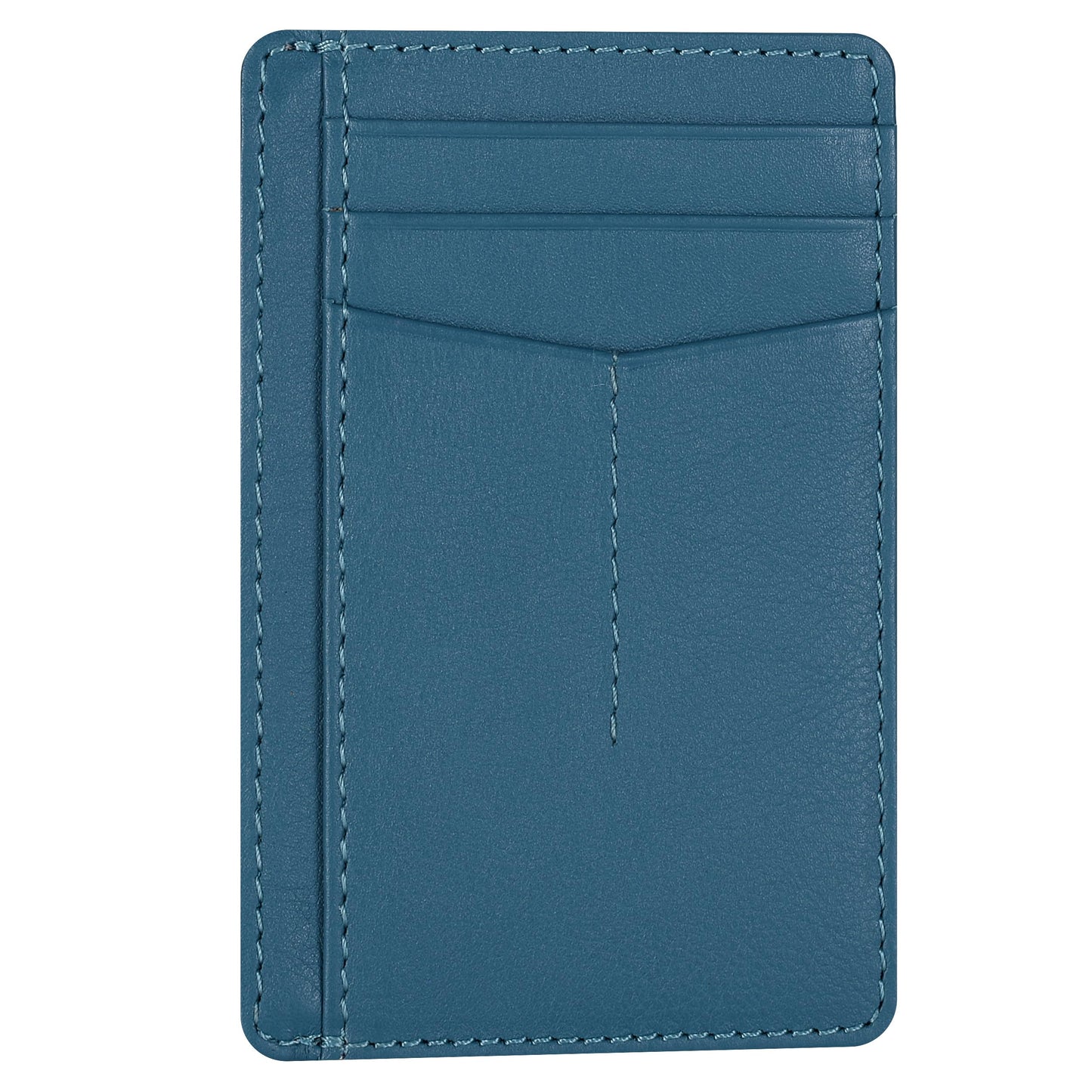 Leather Minimalist Wallet for Men & Women RFID Front Pocket Leather Card Holder Wallets