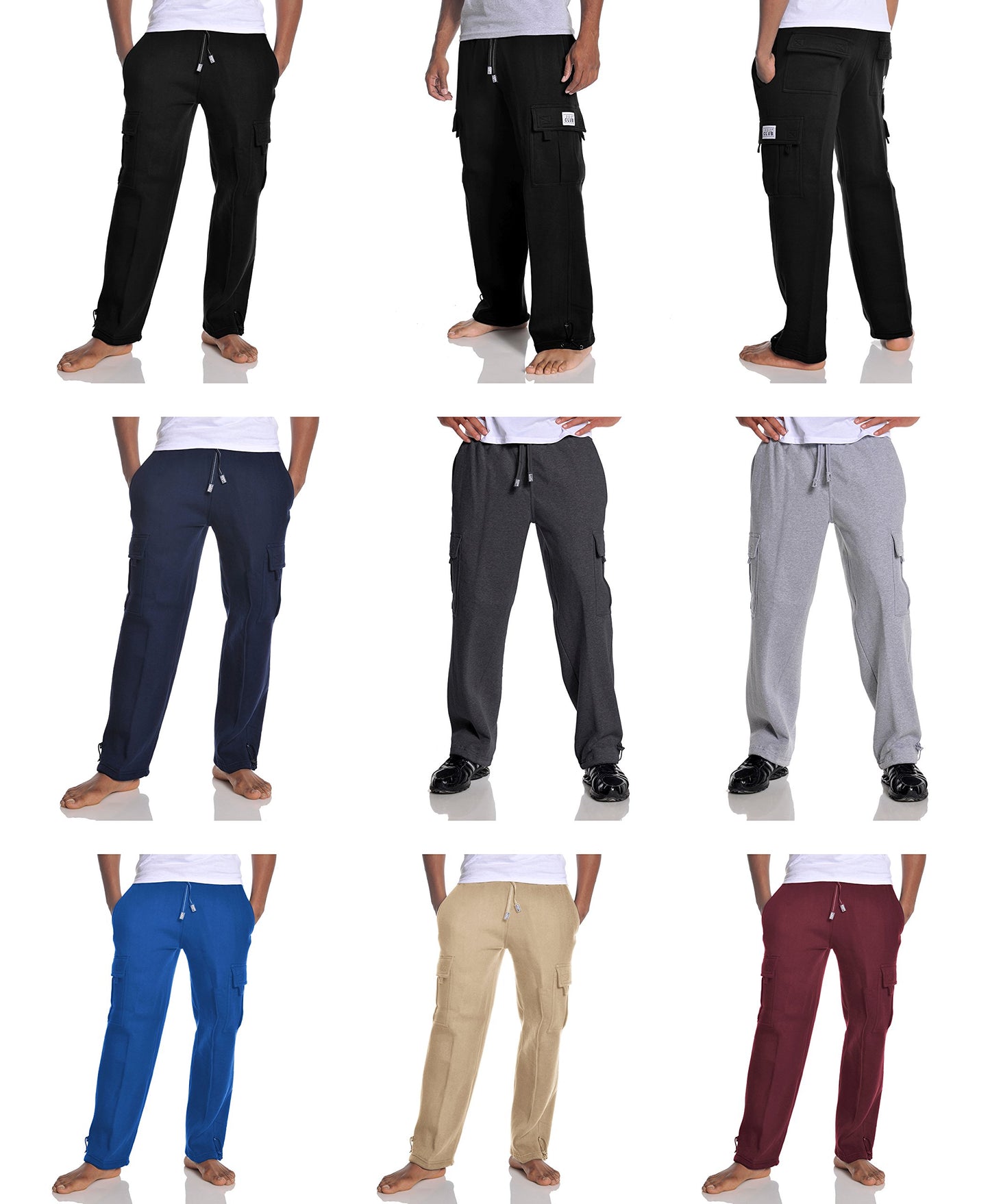 Pro Club Men's Heavyweight Fleece Cargo Pants