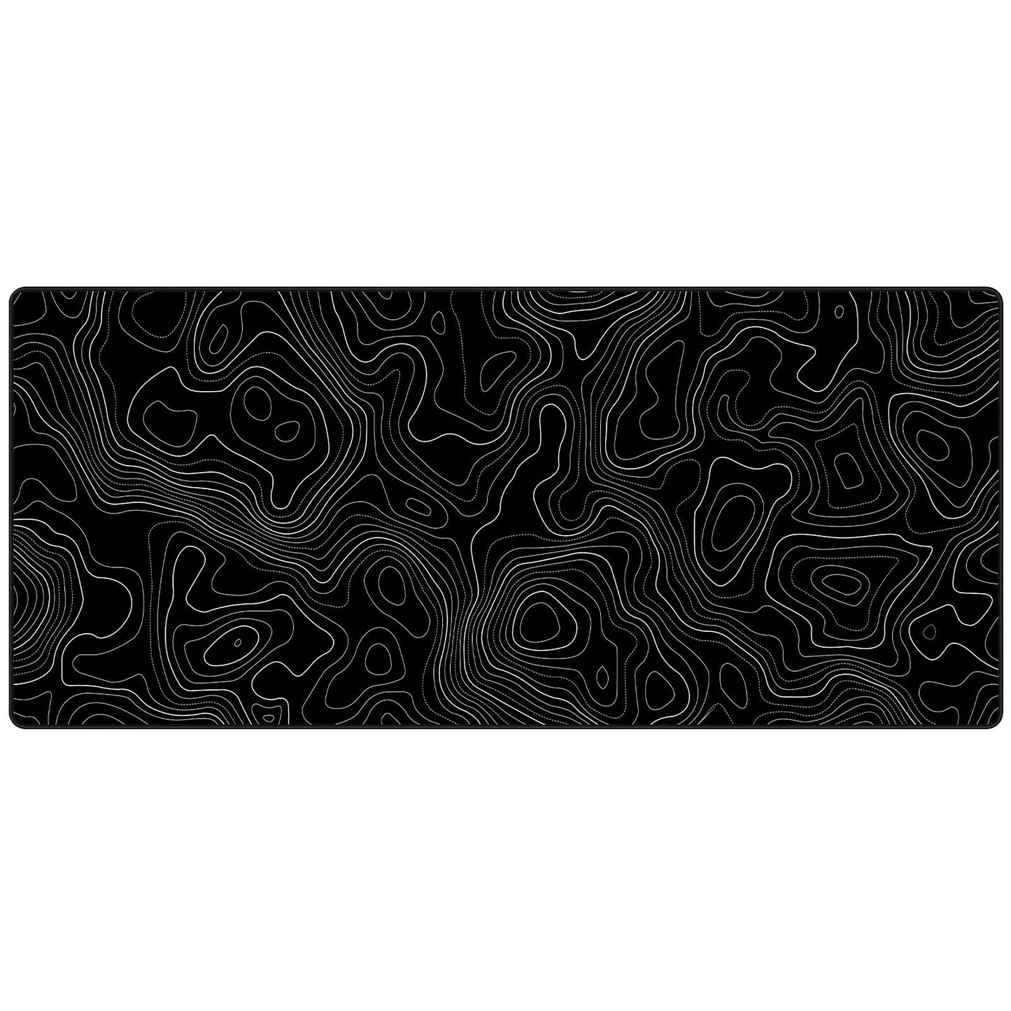 JIALONG Mouse Pad Large Gaming Desk Mat Extended Mousepad with Personalized Design Keyboard Pad for Laptop, Computer and PC - 35.4 x 15.7 inches Black World Map