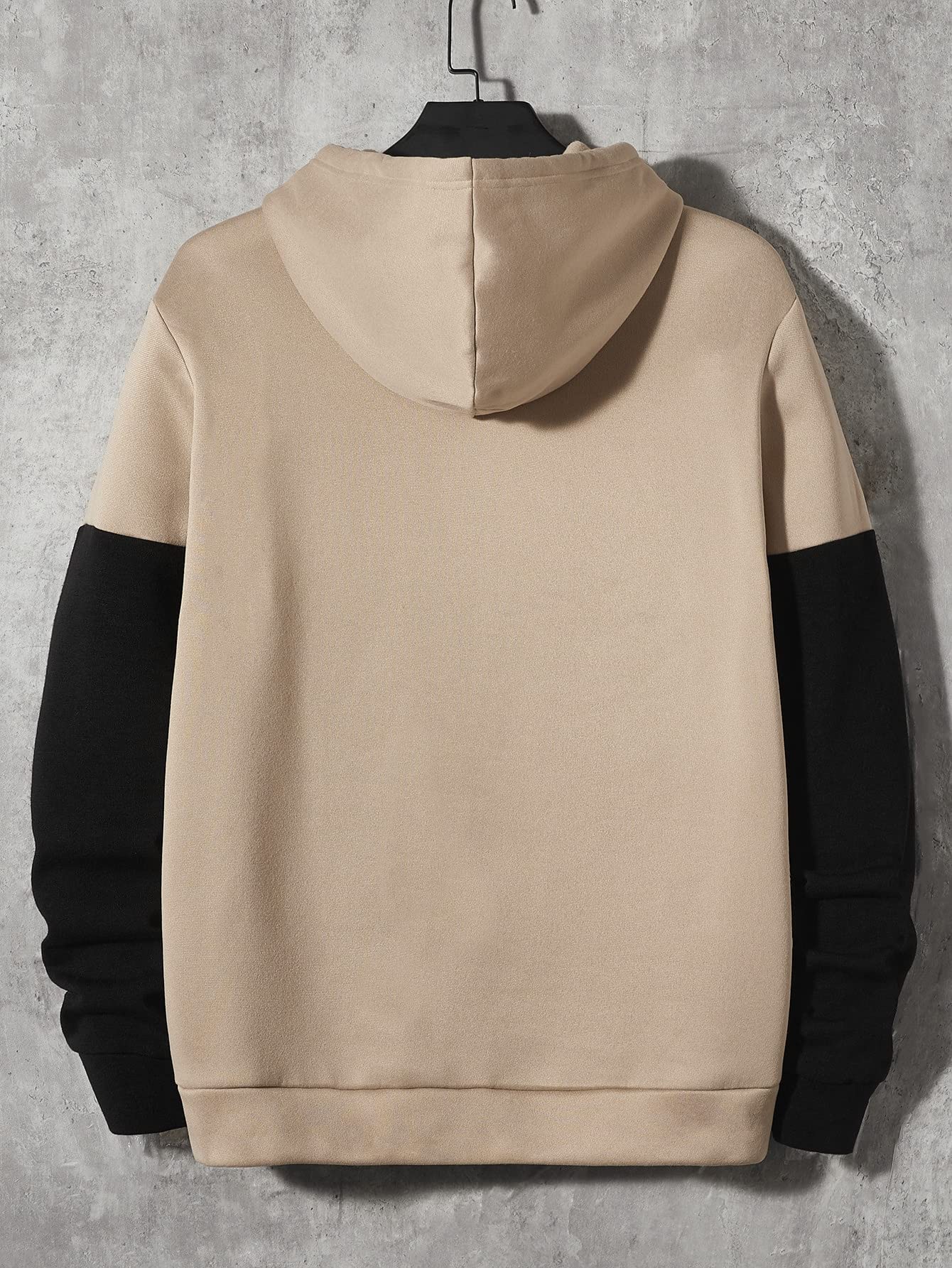 Floerns Men's Graphic Print Long Sleeve Drawstring Hoodie Pullover Sweatshirt