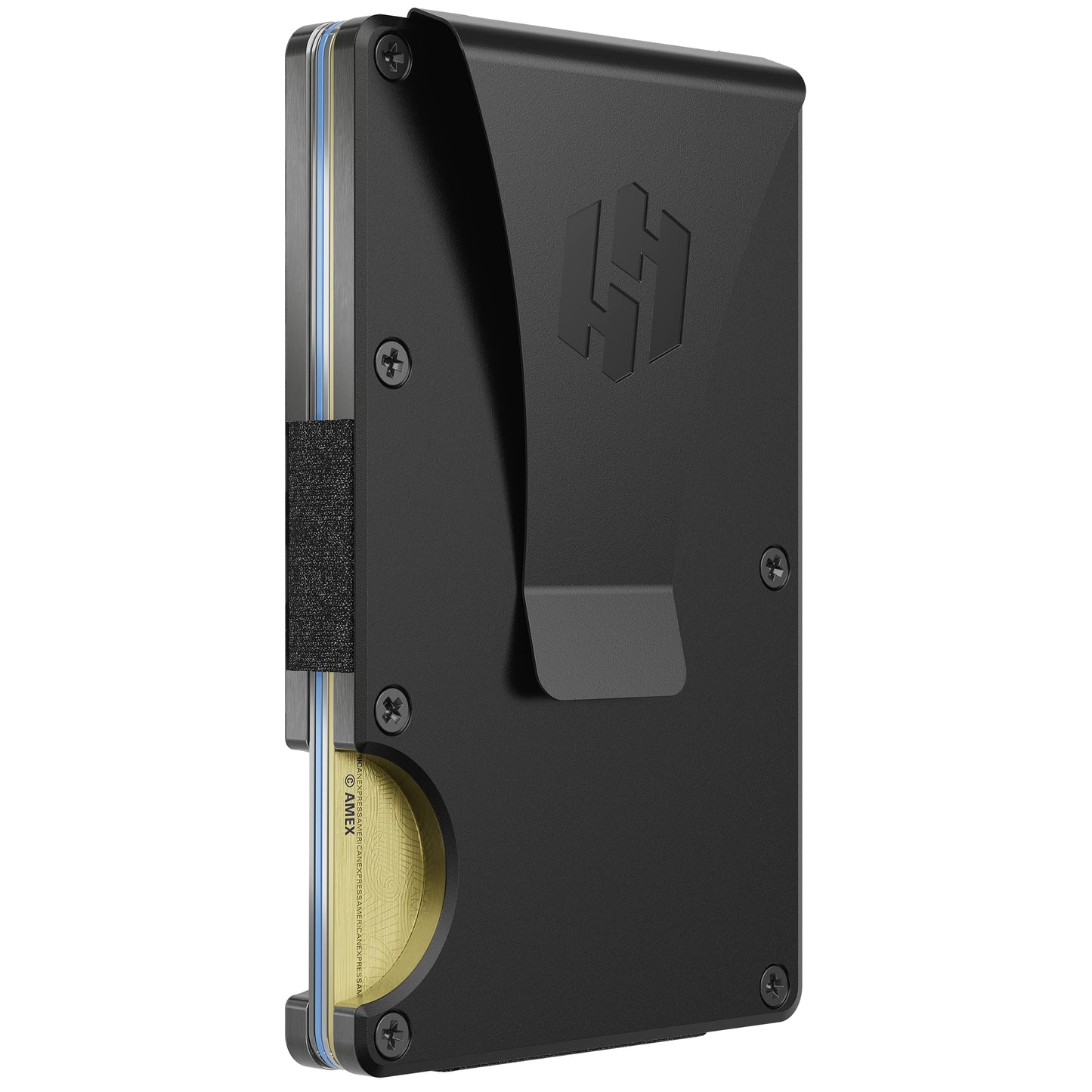 Hayvenhurst Wallet For Men - Reinvented Design Men's Wallet - Slim, Minimalistic & Seamless, Blocks RFID Scanners, Holds 12 Cards & Has a Money Clip (Carbon Fiber)