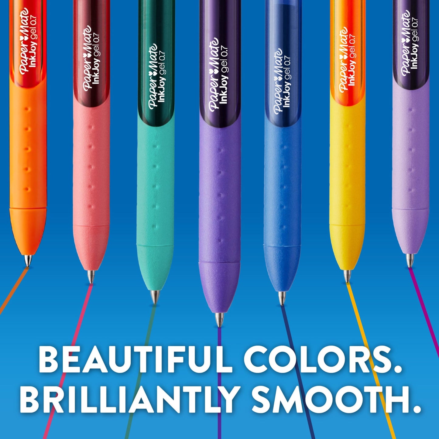 Paper Mate InkJoy Black Gel Pens, Medium Point (0.7 mm), Comfort Grip, 10 Count, Fast Dry Ink, Ideal for Smooth Writing