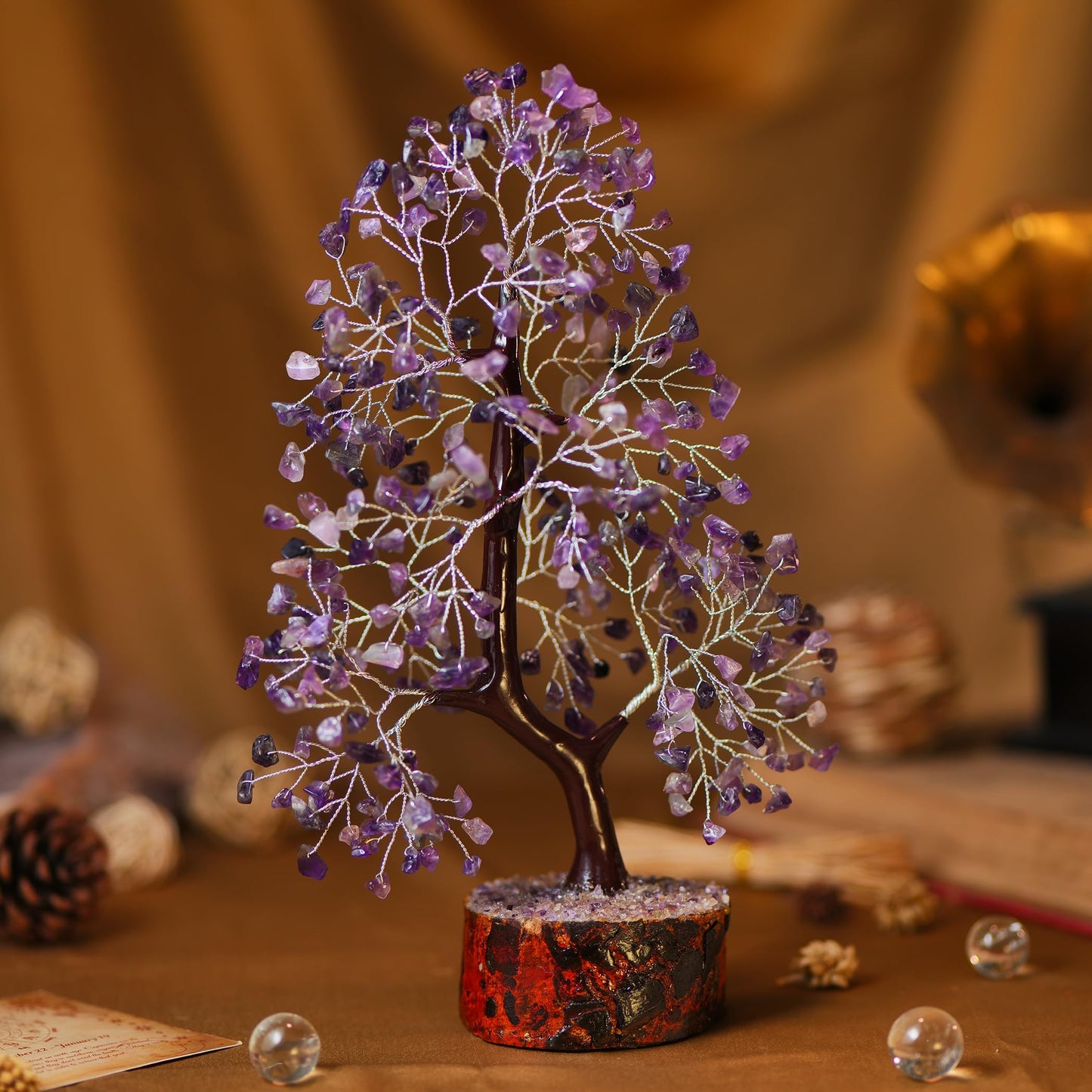 7 Chakra Tree, Crystals and Healing Stones, Chakra Tree of Life Crystal Tree for Positive Energy, Birthday Gifts for Women, Home Office Decor, House Warming Gifts New Home, Spiritual Gifts