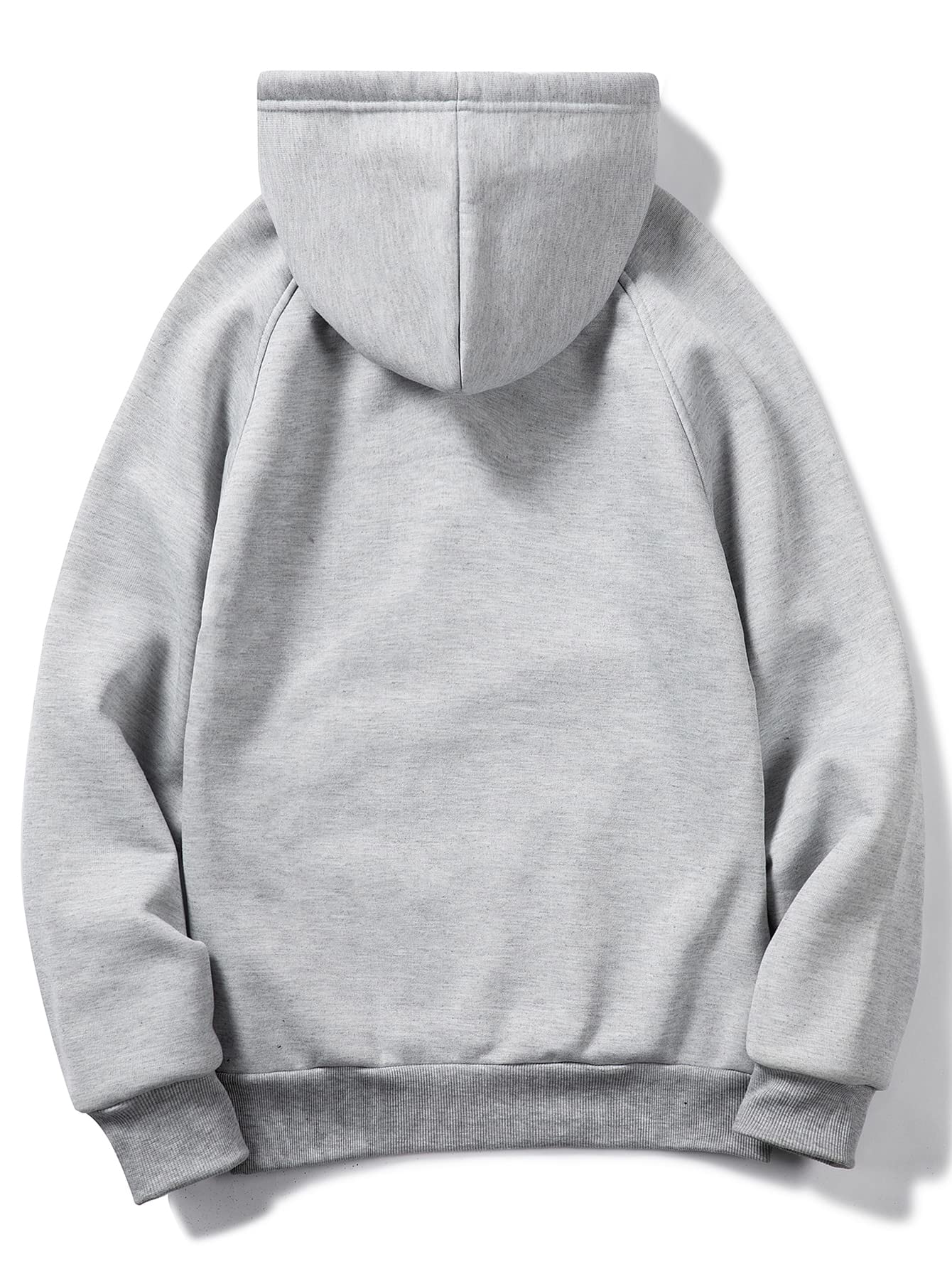 Floerns Men's Graphic Print Long Sleeve Drawstring Hoodie Pullover Sweatshirt