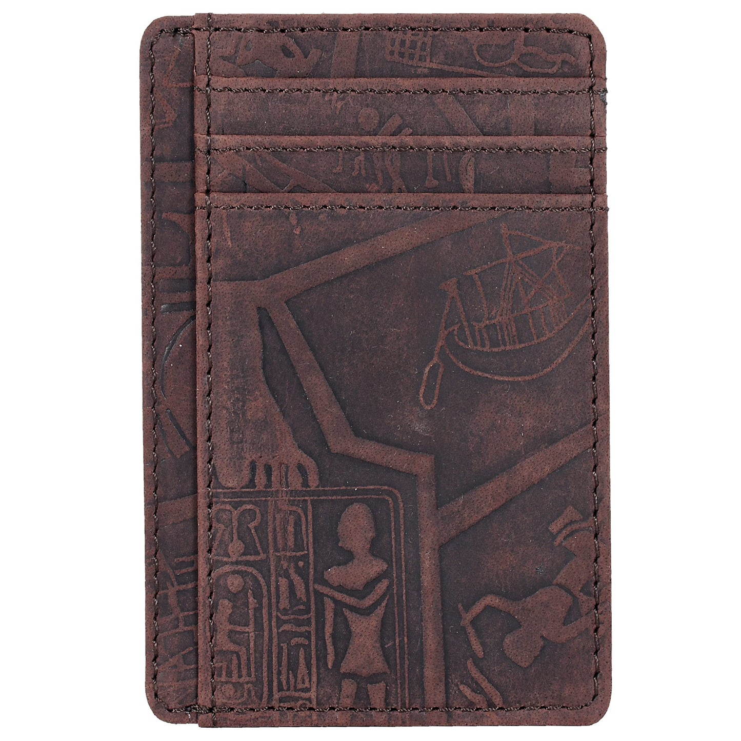 Leather Minimalist Wallet for Men & Women RFID Front Pocket Leather Card Holder Wallets