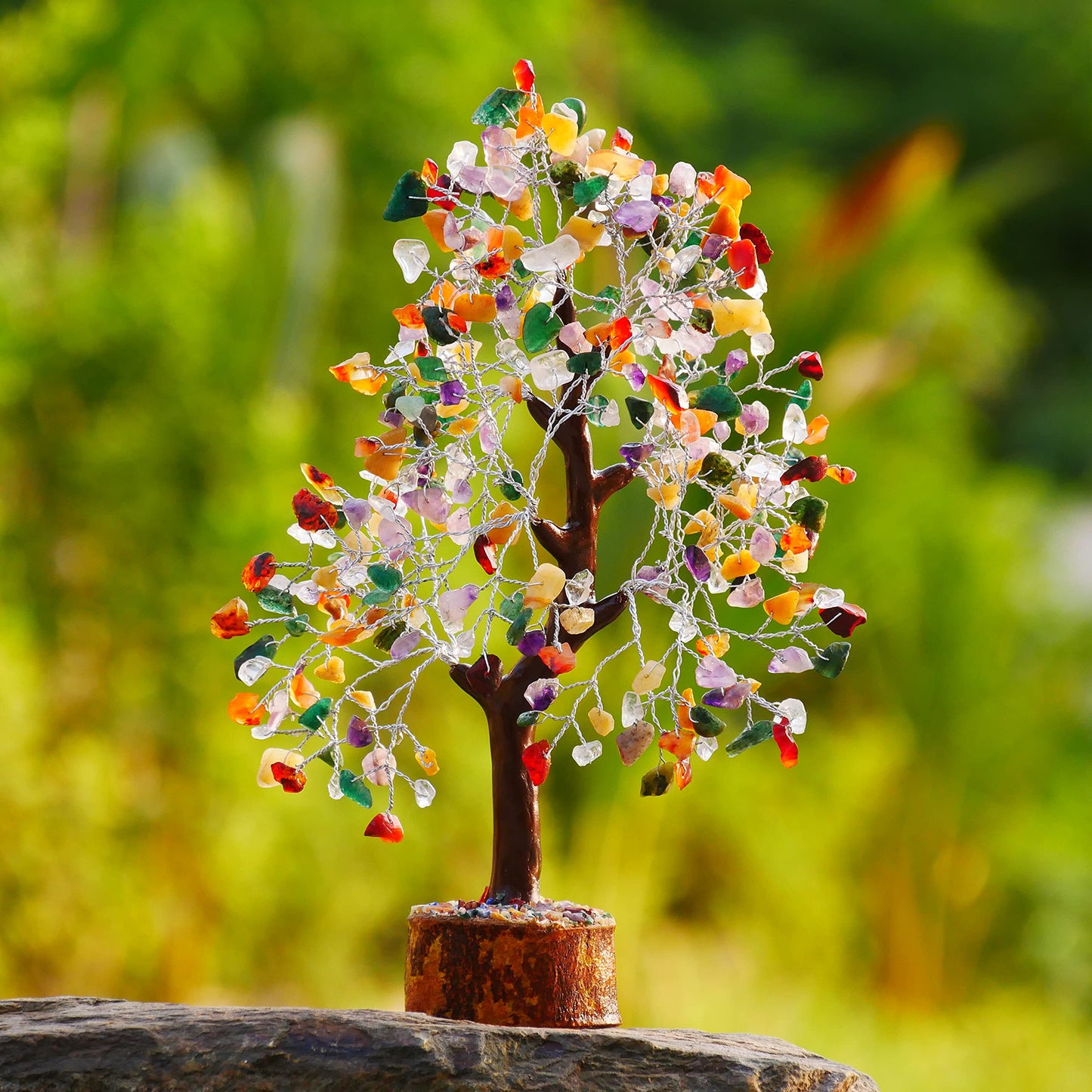 7 Chakra Tree, Crystals and Healing Stones, Chakra Tree of Life Crystal Tree for Positive Energy, Birthday Gifts for Women, Home Office Decor, House Warming Gifts New Home, Spiritual Gifts