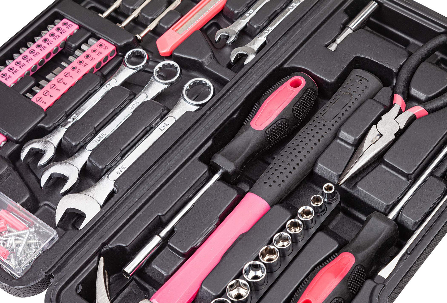 CARTMAN 148Piece Tool Set General Household Hand Tool Kit with Plastic Toolbox Storage Case Blue