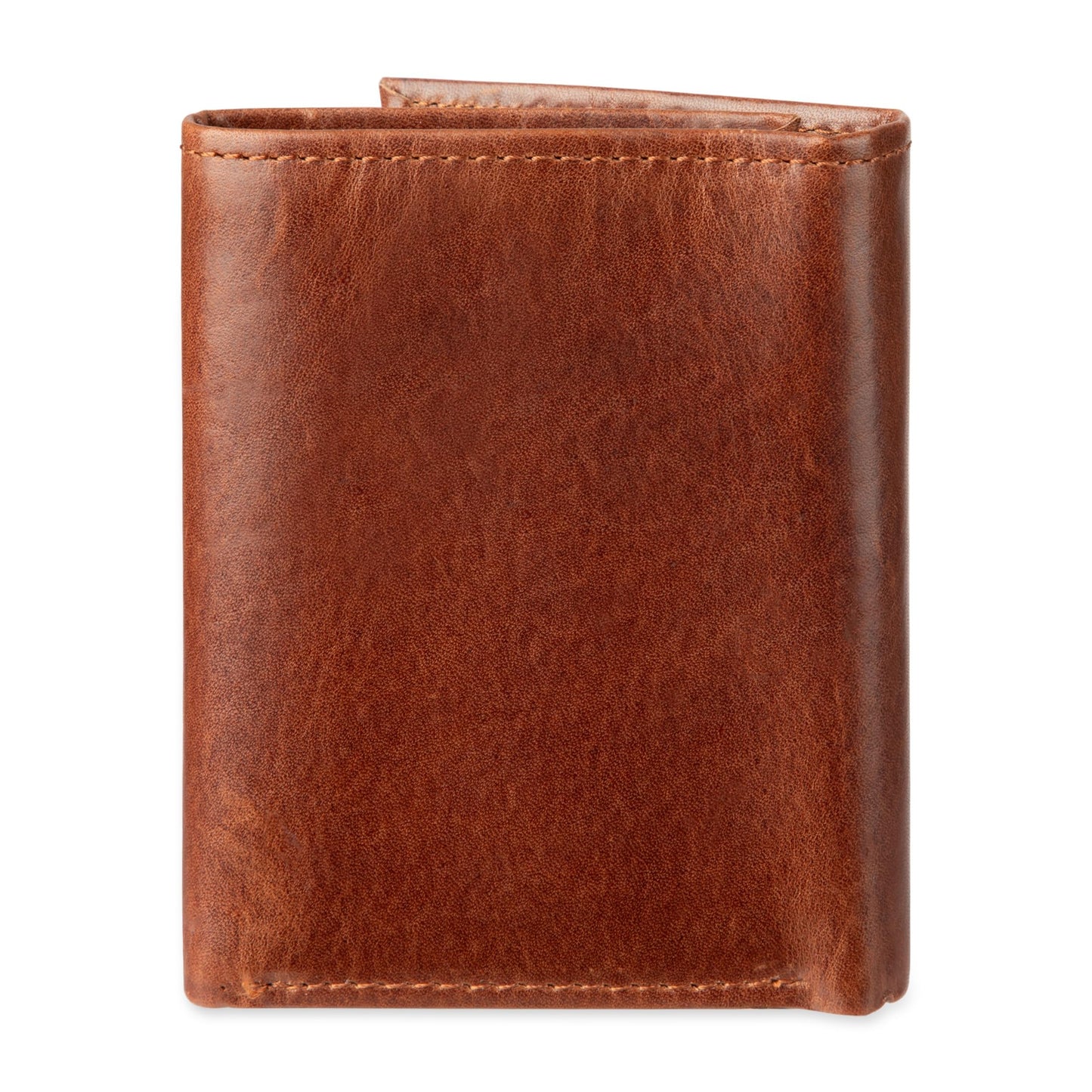 Levi's Men's Trifold Wallet-Sleek and Slim Includes Id Window and Credit Card Holder, Brown Stitch, One Size