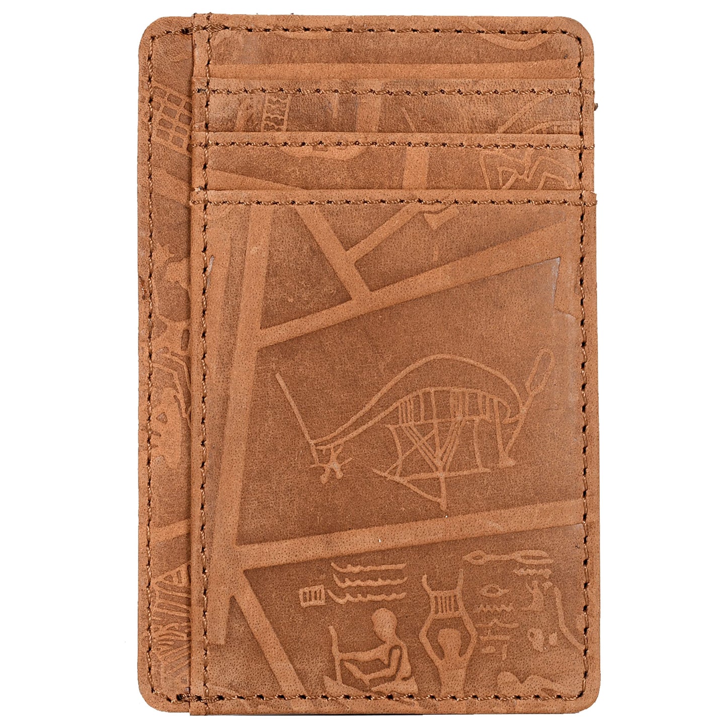 Leather Minimalist Wallet for Men & Women RFID Front Pocket Leather Card Holder Wallets