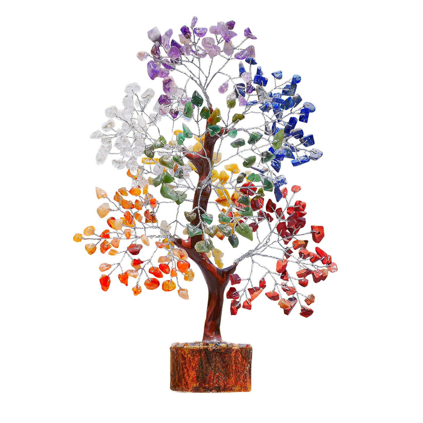 7 Chakra Tree, Crystals and Healing Stones, Chakra Tree of Life Crystal Tree for Positive Energy, Birthday Gifts for Women, Home Office Decor, House Warming Gifts New Home, Spiritual Gifts