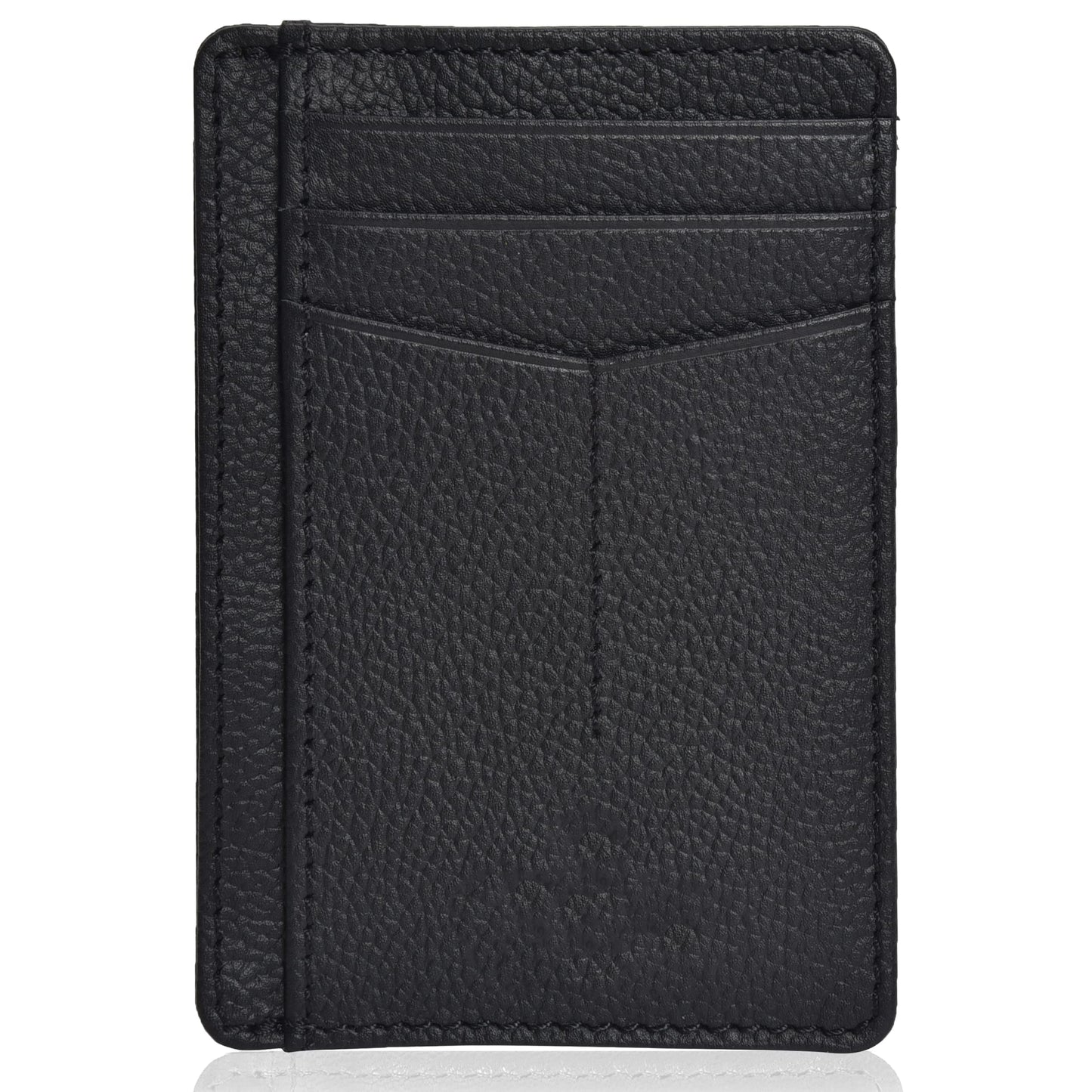 Leather Minimalist Wallet for Men & Women RFID Front Pocket Leather Card Holder Wallets