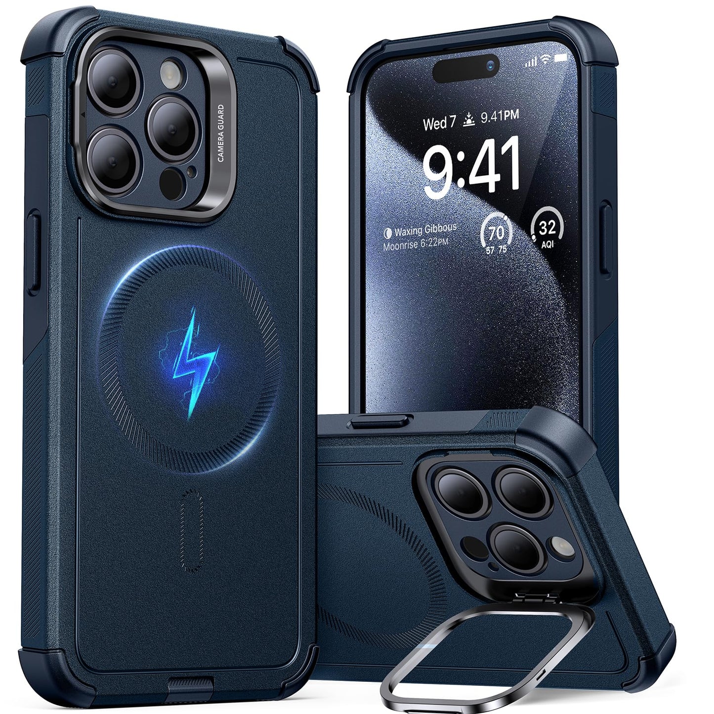 ESR Air Armor Case, Compatible with iPhone 13 Pro Max Case, Military-Grade Drop Protection, Shock-Absorbing Corners, Yellowing-Resistant Hard Back, Scratch Resistant, Clear