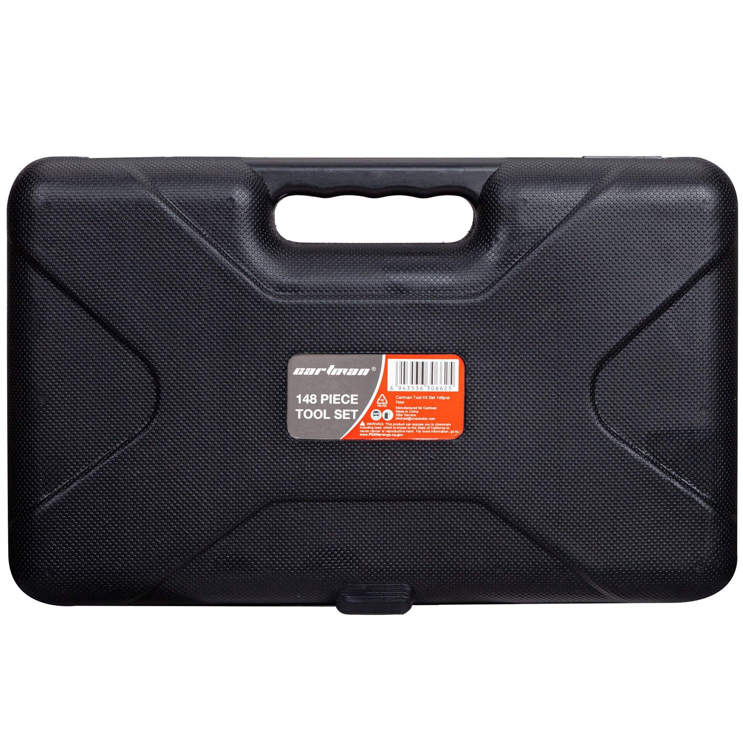 CARTMAN 148Piece Tool Set General Household Hand Tool Kit with Plastic Toolbox Storage Case Blue